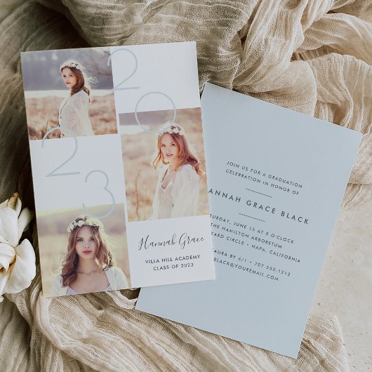 Invitation Année de collage | Photo Graduation Party Invitati