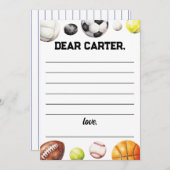 Invitation Année de la recette Sports Anniversaire heure Caps (Devant / Derrière)