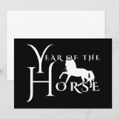Invitation Année du cheval (Devant / Derrière)
