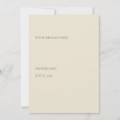 Invitation Année du Cheval 2026 (Dos)