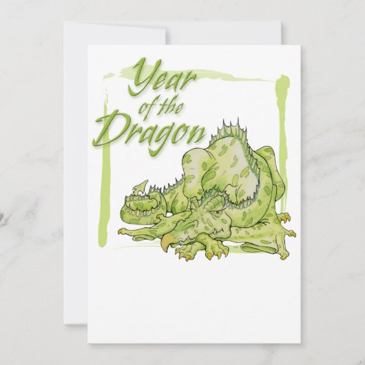 Invitation Année du dragon (Devant)