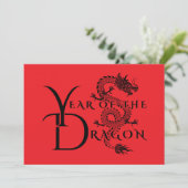Invitation Année du dragon (Debout devant)