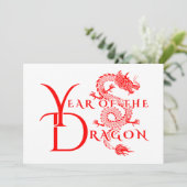 Invitation Année du dragon (Debout devant)