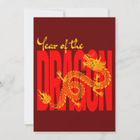 Année du Dragon Rouge Or