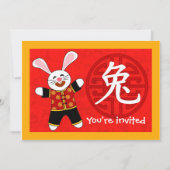 Invitation Année du lapin (Devant)