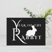 Invitation Année du lapin (Debout devant)