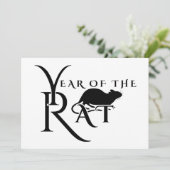 Invitation Année du rat (Debout devant)