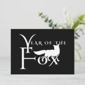 Invitation Année du renard (Debout devant)