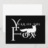 Invitation Année du renard (Devant / Derrière)