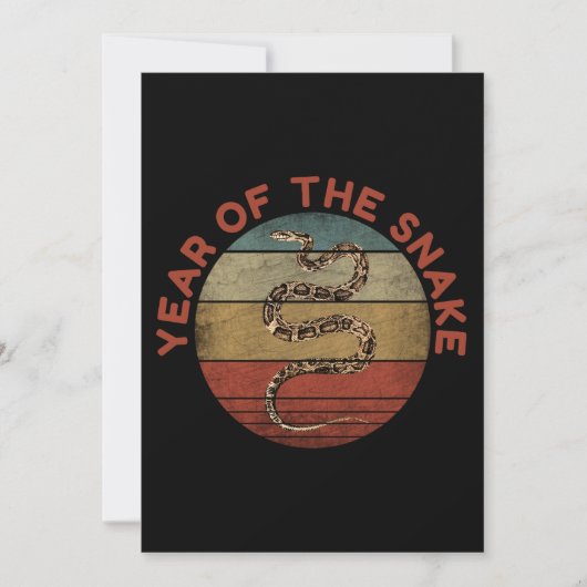 Invitation Année Du Serpent 2025 (Devant)