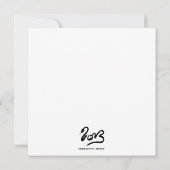 Invitation Année du serpent - Nouvel An chinois 2013 (Dos)