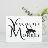 Invitation Année du singe (Debout devant)