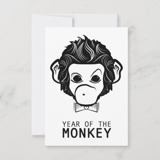 Invitation année du singe (bowtie) (Devant)