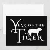 Invitation Année du tigre (Devant / Derrière)
