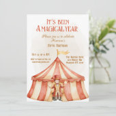 Invitation Année magique Anniversaire du magicien (Debout devant)