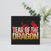 INVITATION ANNÉE PERSONNALISÉE DU PARTI D'ANNIVERSAIRE DE DRA (Debout devant)