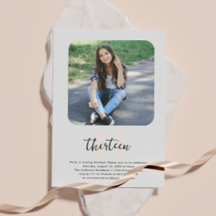 Invitation Année Photo simple fête d'anniversaire