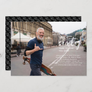 Invitation Année Photo simple fête d'anniversaire