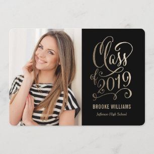 Invitation Année stellaire ÉDITABLE COULEUR Graduation