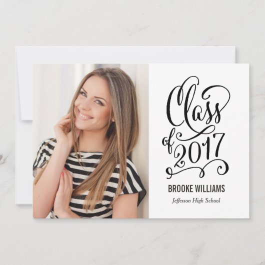 Invitation Année Stellaire Modifier le texte Couleur Graduati (Devant)