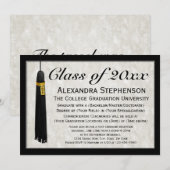 Invitation Année sur mesure Formation de Tassel College Gradu (Devant / Derrière)