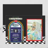 Invitation Années 1950 de photo d'années '50 de (Devant / Derrière)