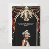 Invitation Années 2000 faste afro-américain des années 1920 (Dos)