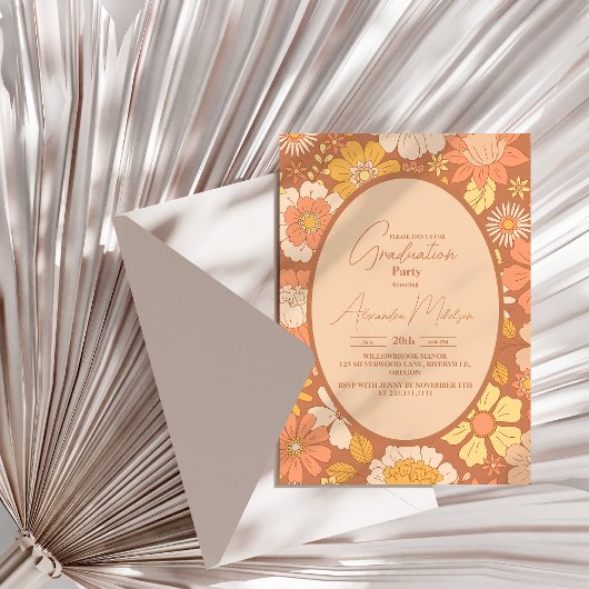 Invitation Années 70 Super rétrograde