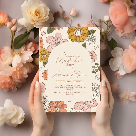 Invitation Années 70 Super rétrograde