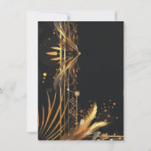 Invitation Années folles 1920's Party Thème Social (Dos)