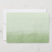 Invitation Annianniversaire de l'Aquarelle Ombre verte (Dos)