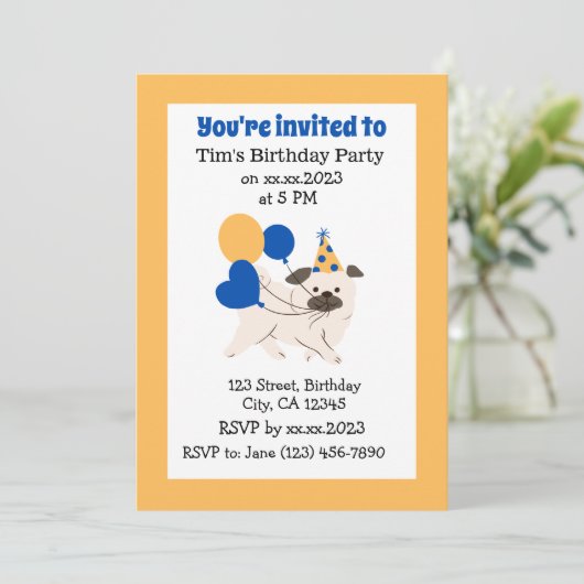 Invitation Anniversaire (Debout devant)