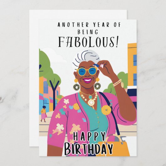 Invitation Anniversaire (Devant / Derrière)