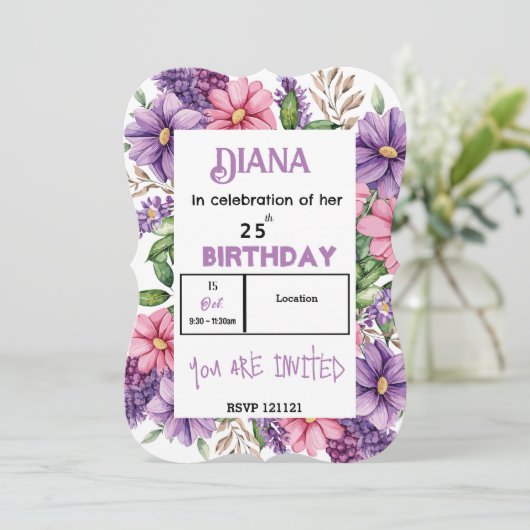 Invitation Anniversaire (Debout devant)