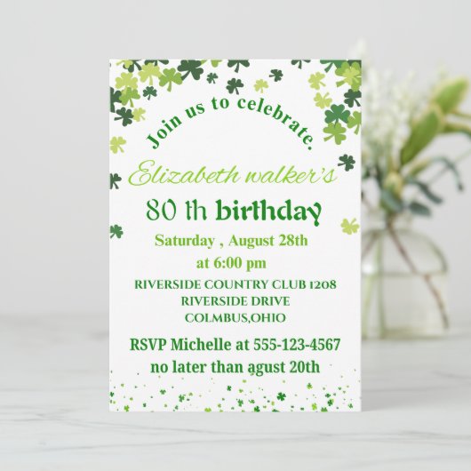 Invitation Anniversaire (Debout devant)