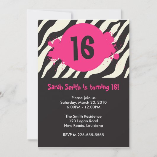 Invitation Anniversaire (Devant)