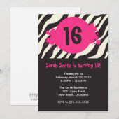 Invitation Anniversaire (Devant / Derrière)