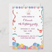 Invitation Anniversaire (Devant)