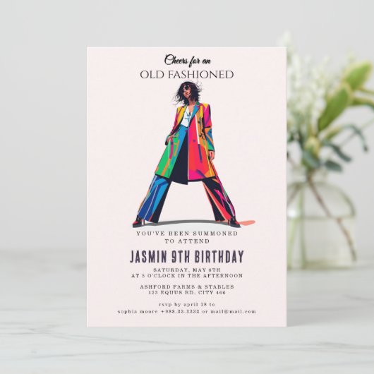 Invitation Anniversaire" (Debout devant)