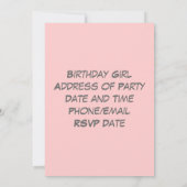 Invitation Anniversaire! (Dos)