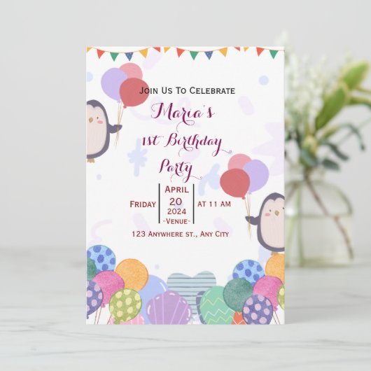 Invitation Anniversaire (Debout devant)