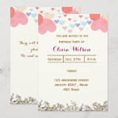 Invitation Anniversaire (Devant / Derrière)