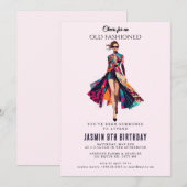 Invitation Anniversaire" (Devant / Derrière)