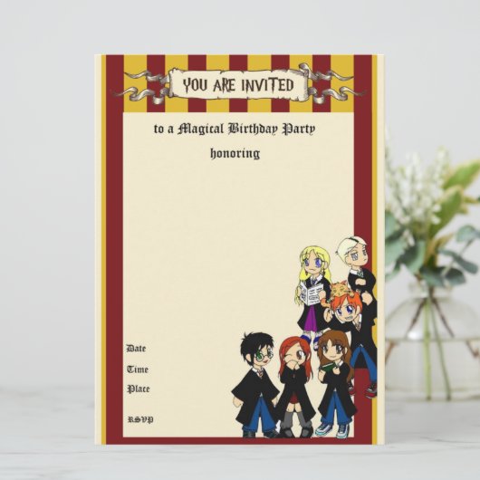 Invitation Anniversaire (Debout devant)