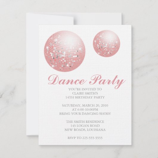 Invitation Anniversaire (Devant)