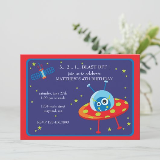 Invitation Anniversaire (Debout devant)