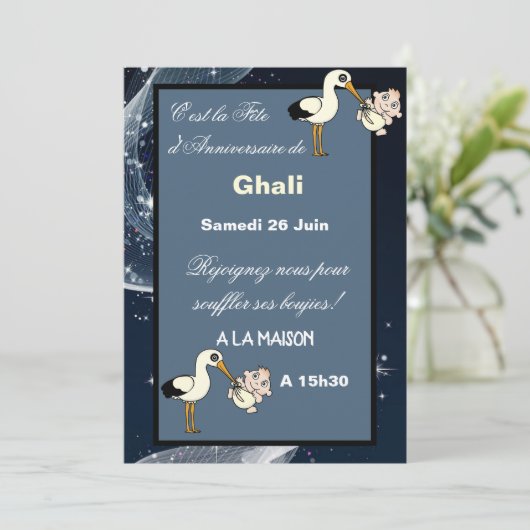 Invitation Anniversaire (Debout devant)