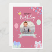 INVITATION ANNIVERSAIRE (Devant / Derrière)