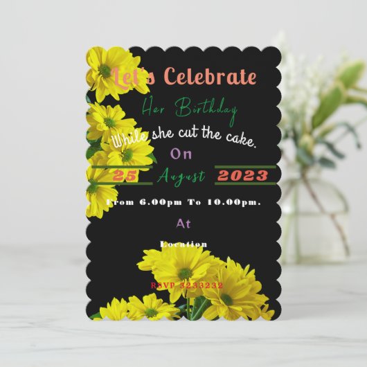 Invitation Anniversaire (Debout devant)