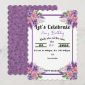 Invitation Anniversaire (Devant / Derrière)